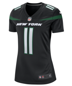 Alternative view of Jermaine Johnson II New York Jets Nike Women's Alternate Game Jersey - Stealth Black