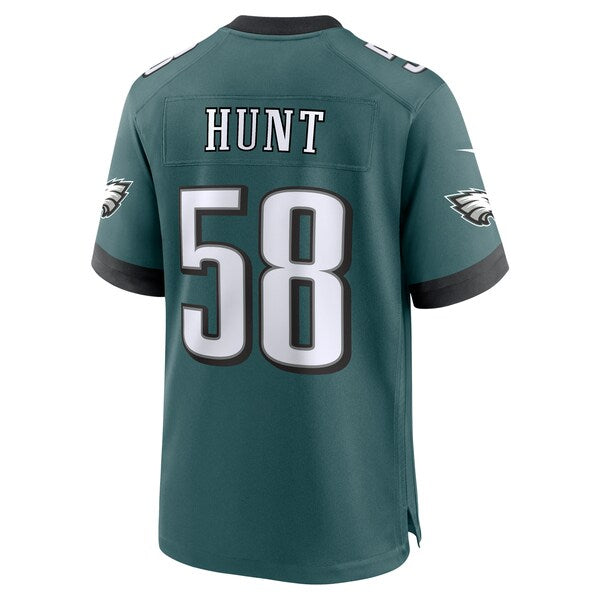 Jalyx Hunt Philadelphia Eagles Nike Team Game Jersey - Midnight Green - Image 4