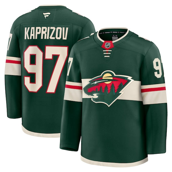 Kirill Kaprizov Minnesota Wild Home Premium Jersey - Green/White - Image 2