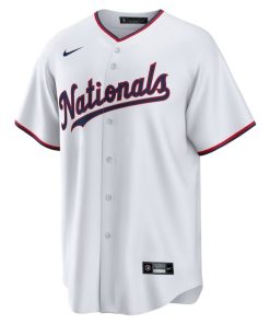 Alternative view of Washington Nationals Nike Youth Replica Custom Jersey - White