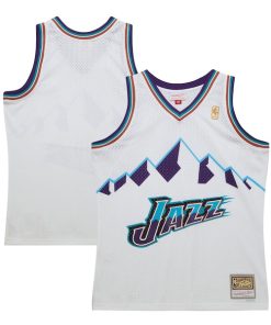 Utah Jazz 1996-97 Hardwood Classics Swingman Jersey - White