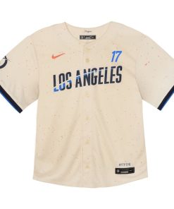 Alternative view of Shohei Ohtani Los Angeles Dodgers Nike Toddler 2024 City Connect Limited Player Jersey - Cream
