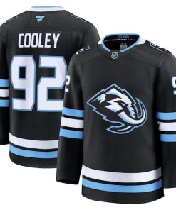 Logan Cooley Utah Mammoth  Home Premium Player Jersey - Black/White