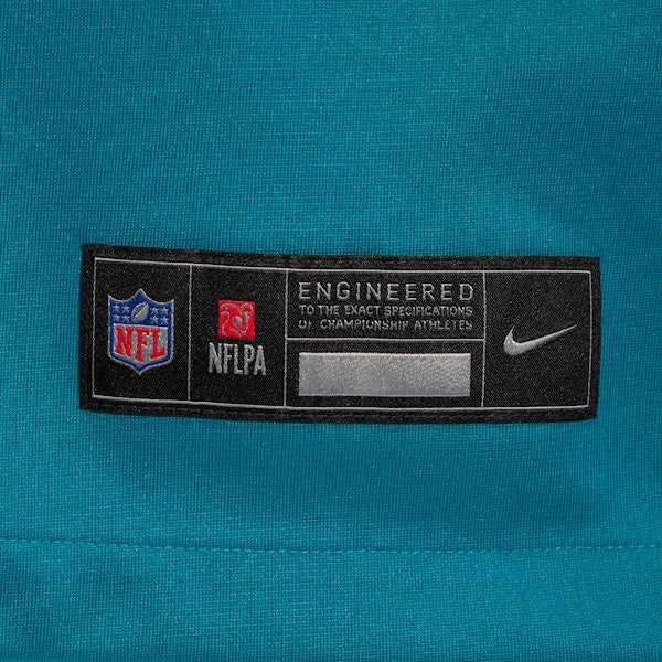 Jacksonville Jaguars Nike Prowler Throwback Custom Game Jersey - Teal - Image 6
