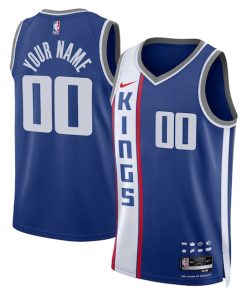 Sacramento Kings Nike Unisex 2023/24 Custom Swingman Jersey - Blue - City Edition