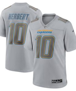 Justin Herbert Los Angeles Chargers Nike Atmosphere Fashion Game Jersey - Gray