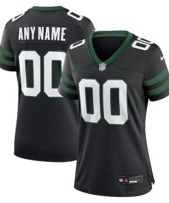 New York Jets Nike Women's Alternate Custom Game Jersey - Legacy Black