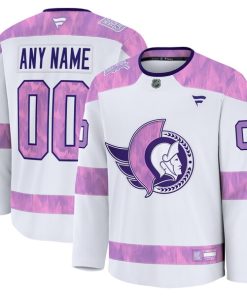 Ottawa Senators  2024 Hockey Fights Cancer Custom Practice Jersey - White