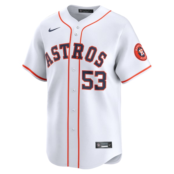 Cristian Javier Houston Astros Nike Home Limited Player Jersey - White - Image 2