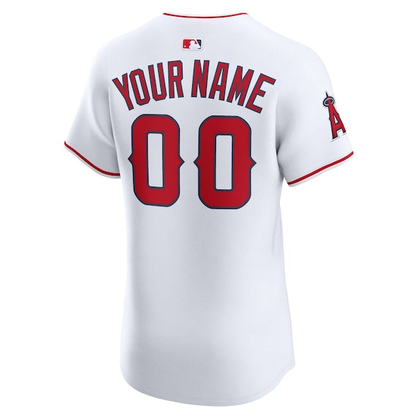 Los Angeles Angels Nike Home Elite Custom Jersey - White - Image 3