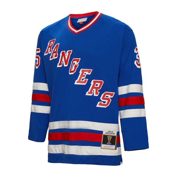 Mike Richter New York Rangers 1993/94 Blue Line Player Jersey - Blue - Image 2