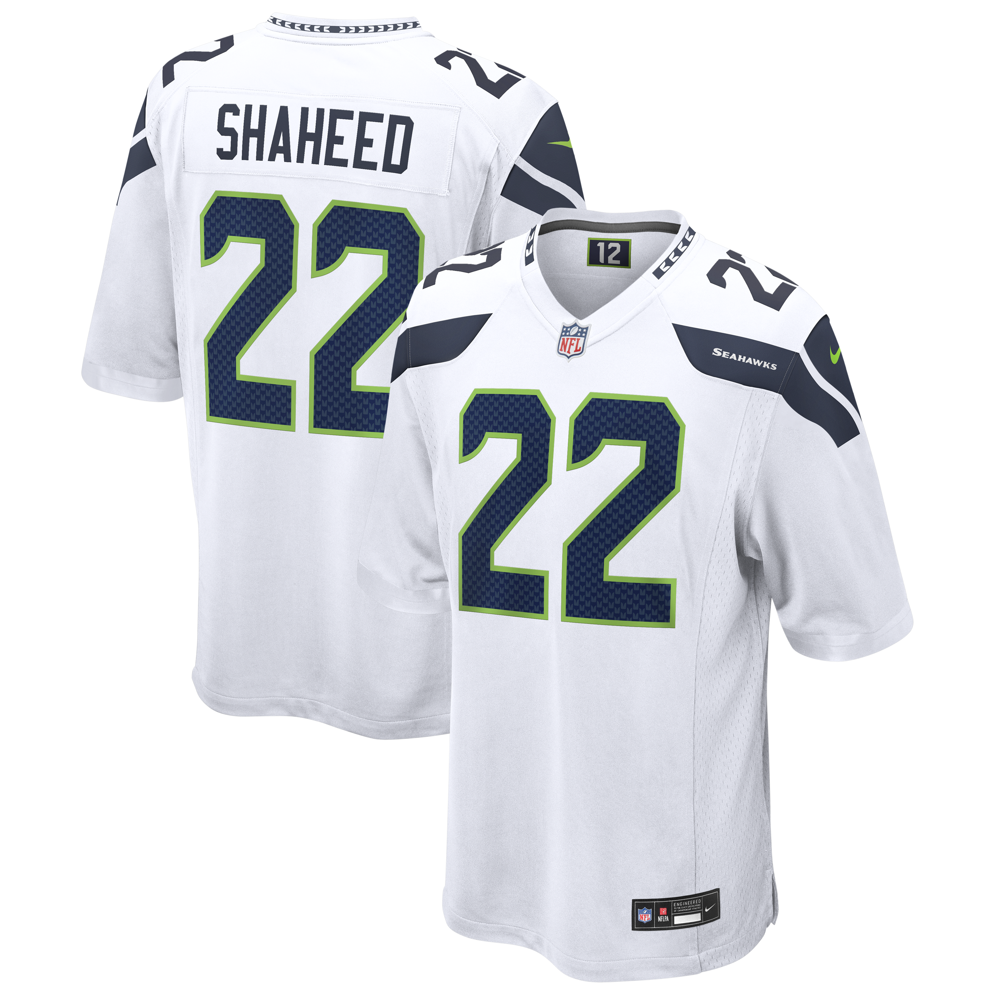 Rashid Shaheed Seattle Seahawks Nike Team Game Jersey - College Navy/Royal/White - Image 10