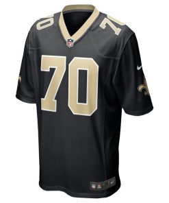 Alternative view of Trevor Penning New Orleans Saints Nike Player Game Jersey - Black