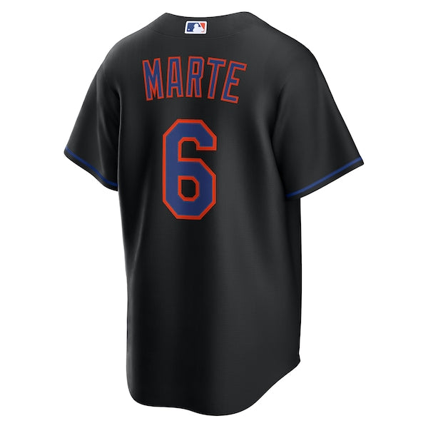 Starling Marte New York Mets Nike Alternate Replica Jersey - Black - Image 3