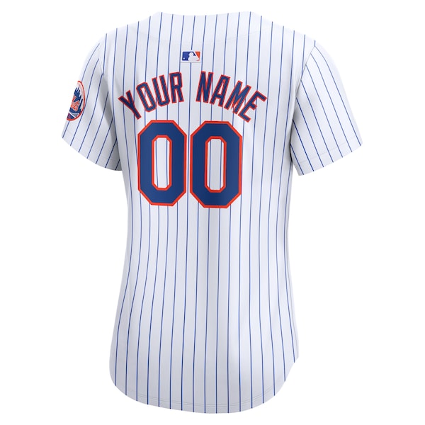 New York Mets Nike Women's Home Limited Custom Jersey - White - Image 4