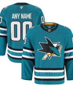 San Jose Sharks  Home Authentic Pro Custom Jersey - Teal