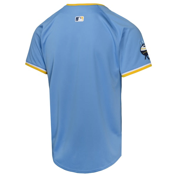 Milwaukee Brewers Nike Youth City Connect Limited Jersey - Powder Blue - Image 3