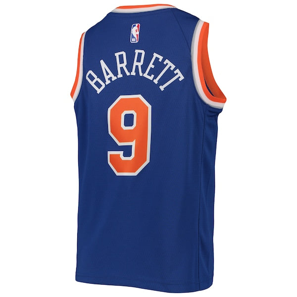RJ Barrett New York Knicks Nike Youth Swingman Jersey - Icon Edition - Royal - Image 3