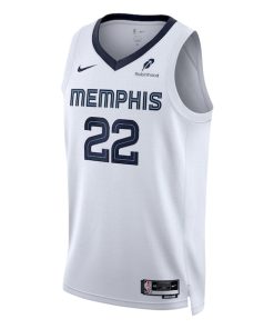 Alternative view of Desmond Bane Memphis Grizzlies Nike Unisex Swingman Badge Player Jersey - Association Edition - White