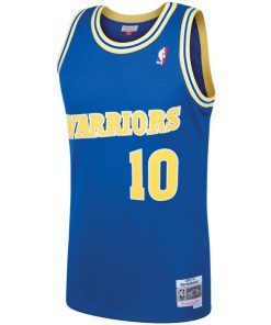 Alternative view of Tim Hardaway Golden State Warriors 1990/91 Hardwood Classics Swingman Jersey - Royal
