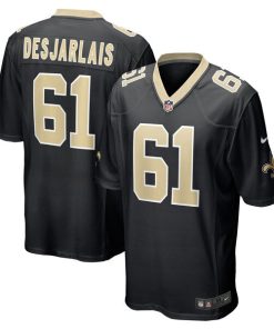 Drew Desjarlais New Orleans Saints Nike Game Player Jersey - Black