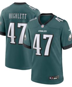 Charley Hughlett Philadelphia Eagles Nike Team Game Jersey - Midnight Green