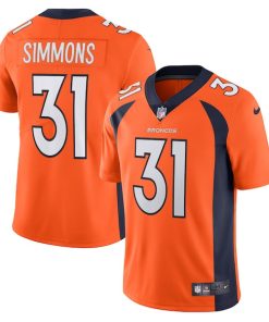Justin Simmons Denver Broncos Nike Vapor Limited Jersey - Orange