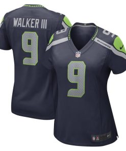 Alternative view of Kenneth Walker III Seattle Seahawks Nike Women's Player Jersey - Navy/Royal