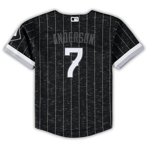 Tim Anderson Chicago White Sox Toddler Nike City Connect Replica Player Jersey - Black - Image 3