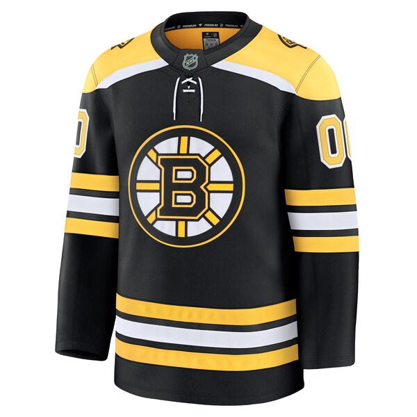 Boston Bruins Home Premium Custom Jersey - Black/White - Image 4