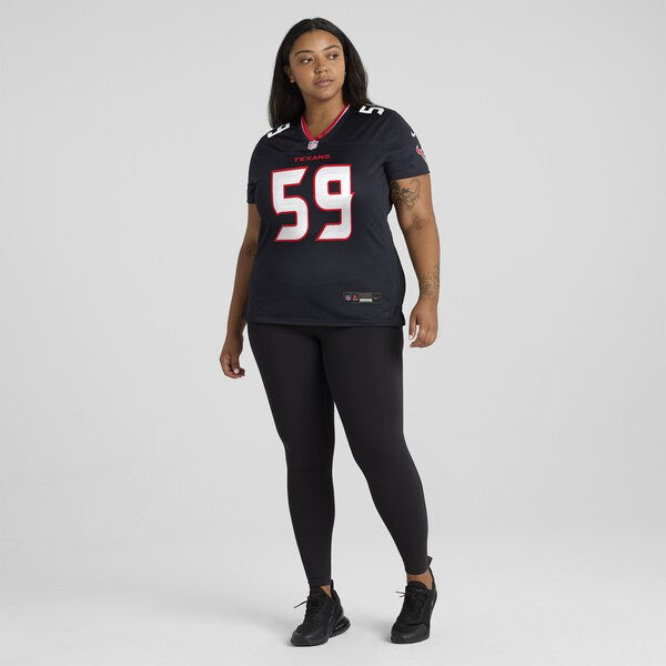 Kingsley Jonathan Houston Texans Nike Women's Team Game Jersey - Navy - Image 7