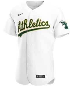 Alternative view of Oakland Athletics Nike Home Authentic Team Jersey - White