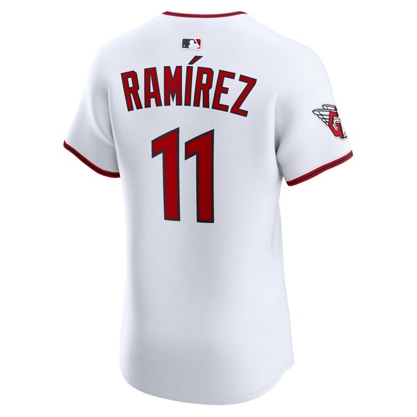 Jos¨¦ Ram¨ªrez Cleveland Guardians Nike Home Elite Jersey - White - Image 3