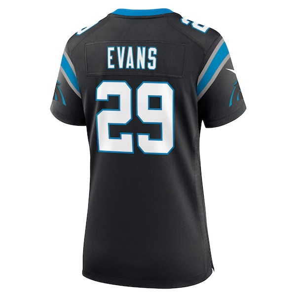 Akayleb Evans Carolina Panthers Nike Women's Team Game Jersey - Black - Image 3