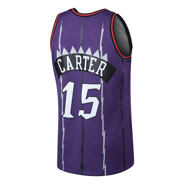 Vince Carter Toronto Raptors 1998/99 Hardwood Classics Swingman Jersey - Purple/White - Image 4