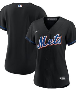 New York Mets Nike Women's 2022 Alternate Replica Team Jersey - Black