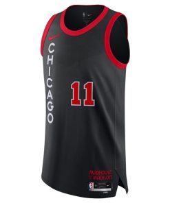 Alternative view of Nike DeMar DeRozan Chicago Bulls  Authentic Jersey - City Edition - Black