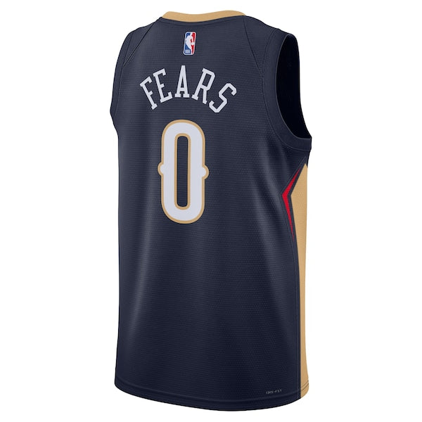 Jeremiah Fears New Orleans Pelicans Nike Unisex Swingman Jersey - Icon Edition - Navy - Image 3