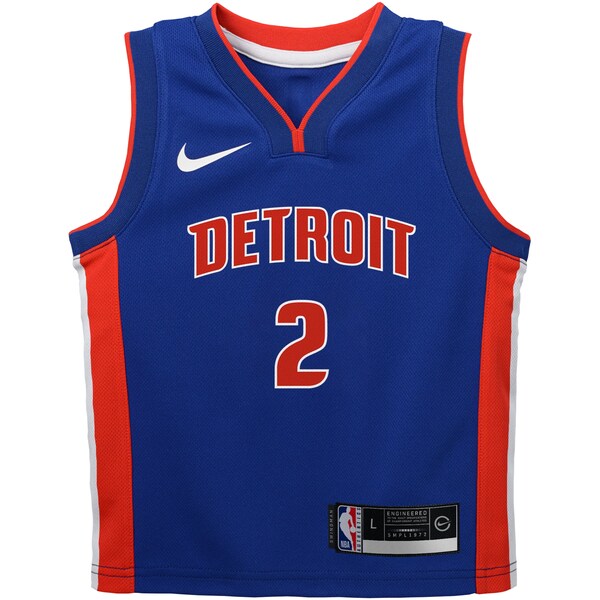 Cade Cunningham Detroit Pistons Nike Toddler Swingman Player Jersey - Icon Edition - Blue - Image 2