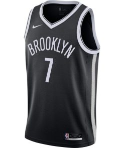Alternative view of Kevin Durant Brooklyn Nets Nike 2020/21 Swingman Jersey - Black - Icon Edition