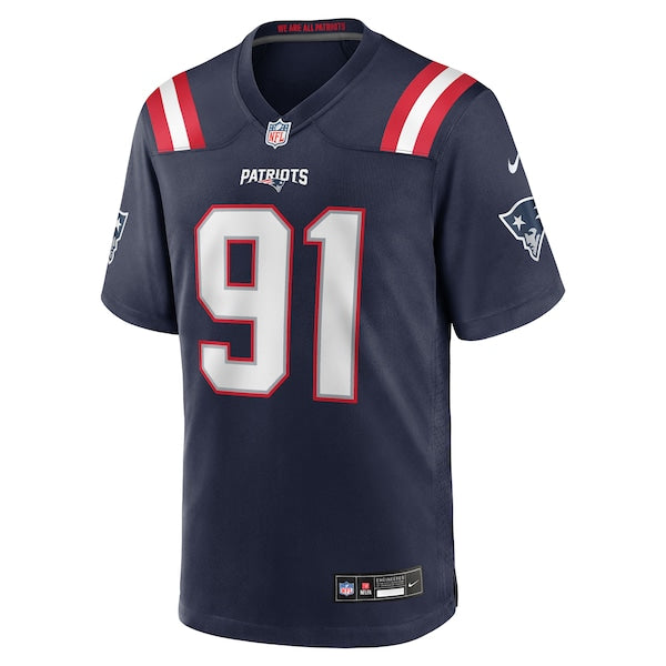 Elijah Ponder New England Patriots Nike Team Game Jersey - Navy - Image 2