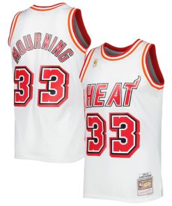 Alonzo Mourning Miami Heat Hardwood Classics Swingman Jersey - White
