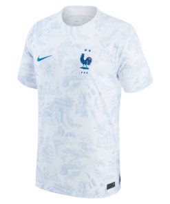 Alternative view of Custom National Team Nike 2022/23 Away Authentic Blank Jersey - White