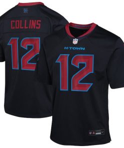 Nico Collins Houston Texans Nike Youth Alternate Game Jersey - Navy