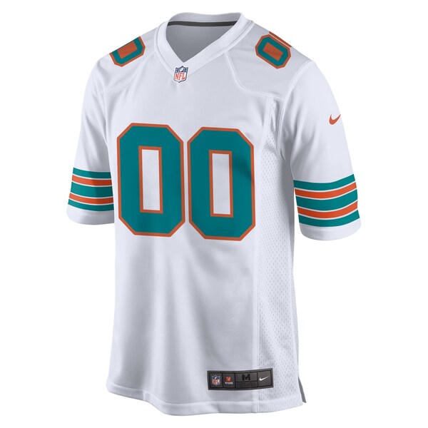 Miami Dolphins Nike Alternate Custom Game Jersey - White/Aqua - Image 3