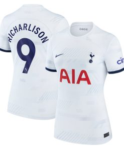 Alternative view of Richarlison Tottenham Hotspur Nike Women's 2023/24 Away Stadium Replica Player Jersey - Navy/Tan/White