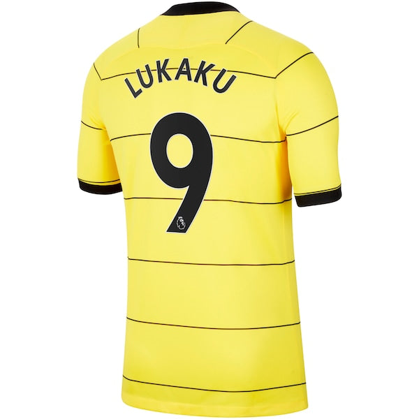 Romelu Lukaku Chelsea Nike 2021/22 Away Replica Player Jersey - Yellow - Image 3