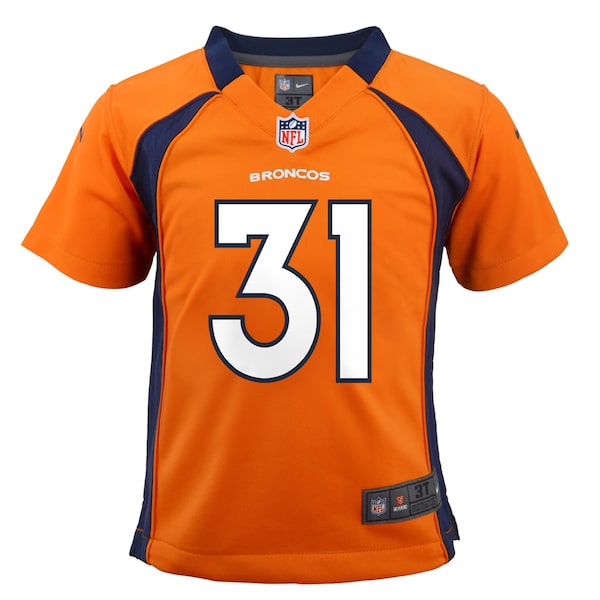 Justin Simmons Denver Broncos Nike Toddler Game Jersey - Orange - Image 2