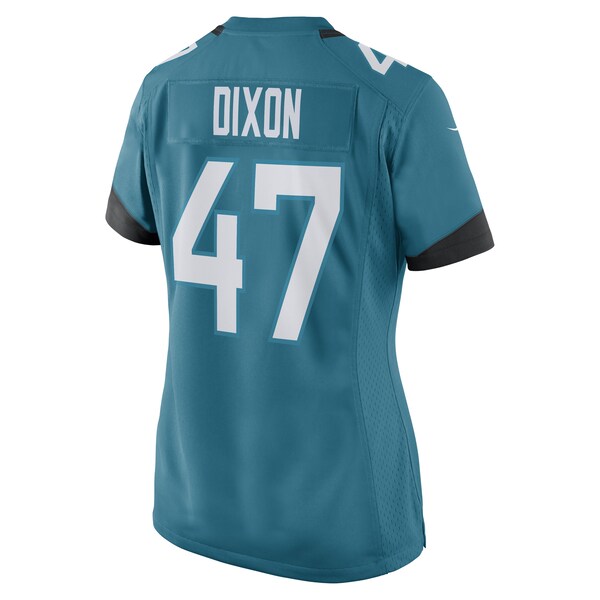 De'Shaan Dixon Jacksonville Jaguars Nike Women's Game Player Jersey - Teal - Image 3