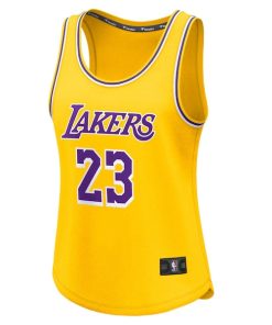 Alternative view of LeBron James Los Angeles Lakers  Women's Fast Break Player Jersey - Icon Edition - Gold